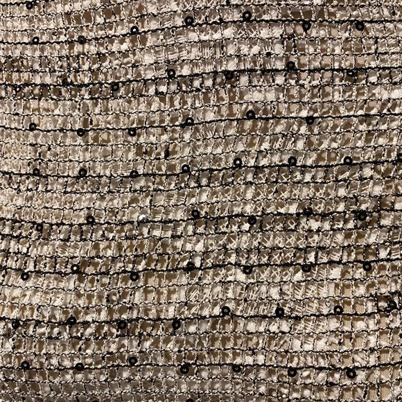 Geri C New York Gray Poncho with Sequins - One Size - Picture 3 of 7